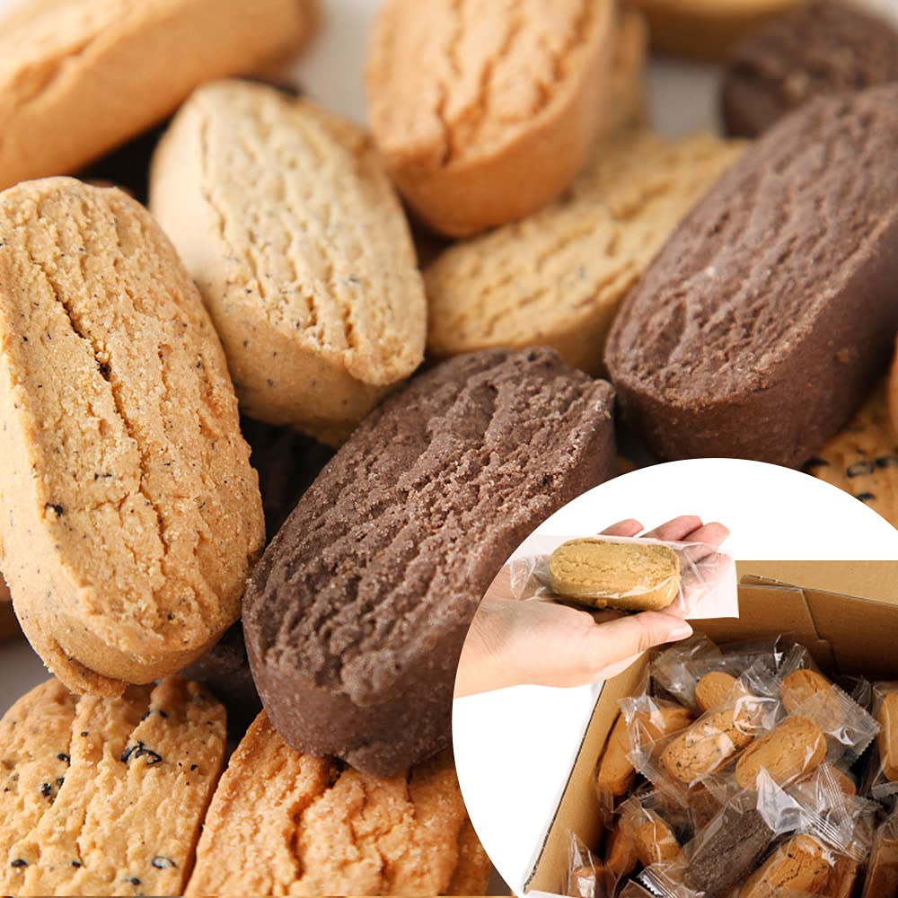 豆乳ダイエットおからクッキーバー50本入り箱入り・1Kｇ砂糖不使用！ おからパウダー使用 神林堂 自社直営工場製造！ ダイエットと健康の神林堂 (非常食 保存食 備蓄用 としても) おからクッキー