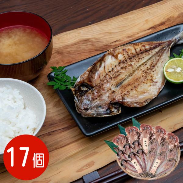 五島灘の塩 干物詰合せ 17尾セット / 国産 冷凍