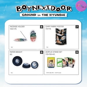 [条件付き特典!]【公式】BOYNEXTDOOR GROUND in THE HYUNDAI POP-UP/現場購入
