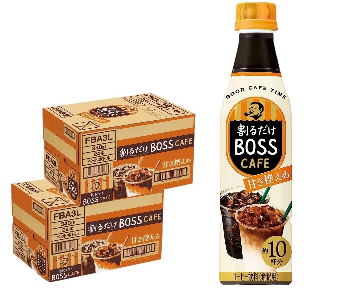 【送料無料】サントリー ボス BOSS 割るだけ ボスカフェ 甘さ控えめ 340ml2ケース/48本