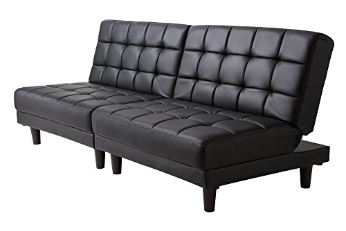 ビータ(Vita) ソファベッド カウチソファ ベッド ローソファ 天然木 ブラック 2人掛け 幅86奥行7090高さ3369cm 分割式