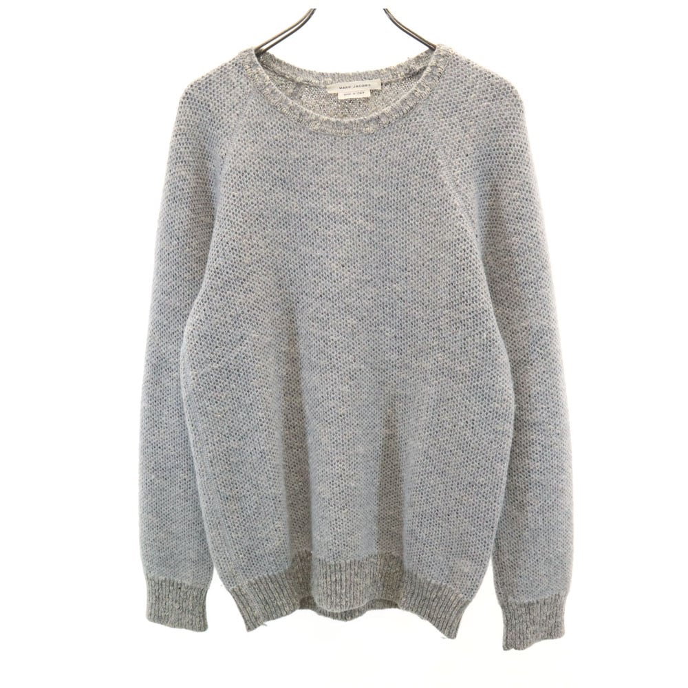 14AW イタリア製 ウールブレンド 長袖 セーター S グレー メンズ 古着