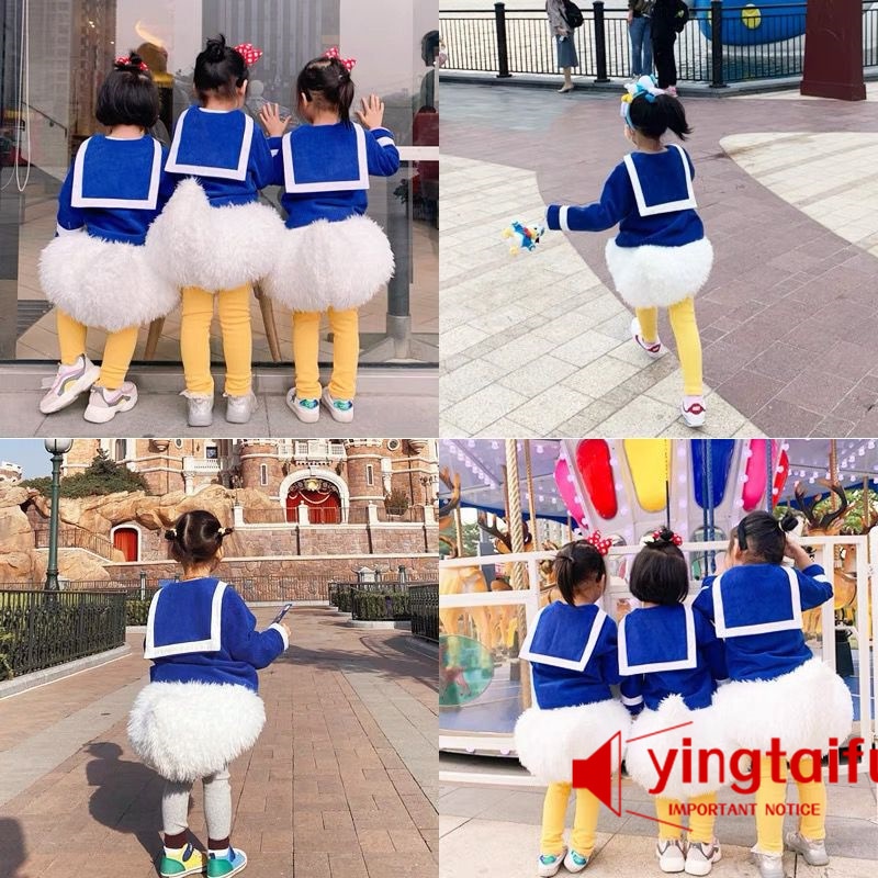 ハロウィン コスプレ 子供 3点セット ドナルドダックの衣装 コスプレ 子供服 赤ちゃん かわいい 漫画お尻セット コスチューム 女の子 ハロウィーン ハロウィン