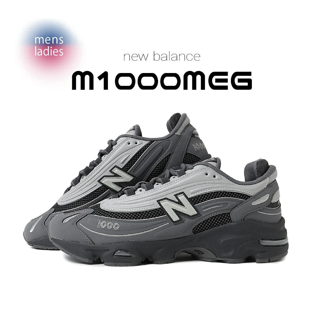 NEW BALANCE ニューバランス 1000 スニーカー M1000MEG DARK GRAY ( ダークグレー D 黒 ブラック メンズ )