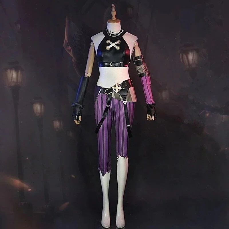 【人気SALE】コスプレ衣装 コスム Jinx LoL リーグオブレジェンド ジンクス アーケイン スーツ ハロウィン 2024年新作入荷コスプレ安い
