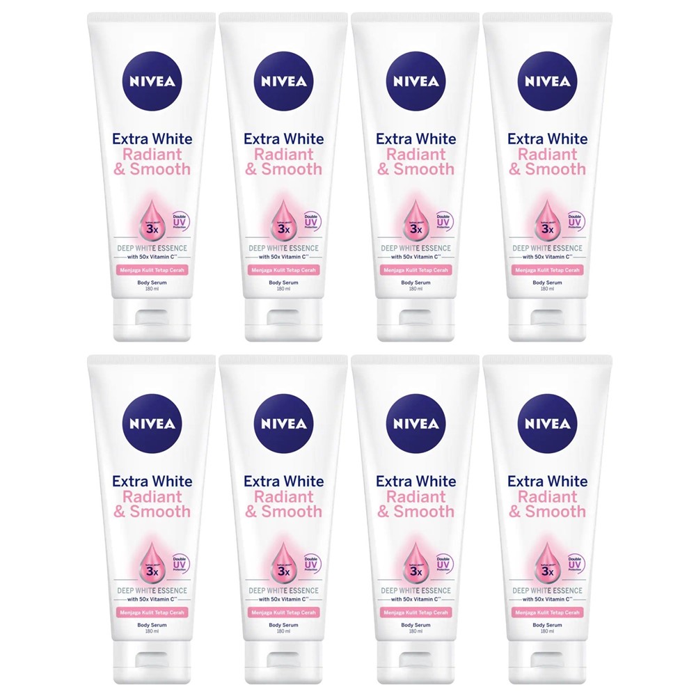 まとめ買いセット Extra Whiteシリーズ ボディセラム 180ml x ８本 Radiant ＆ Smooth 海外直送品