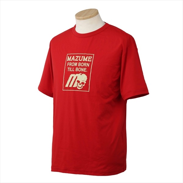 オレンジブルー ウェア MZAP-766mazume プライムフレックスTシャツ ロゴ レッド LL
