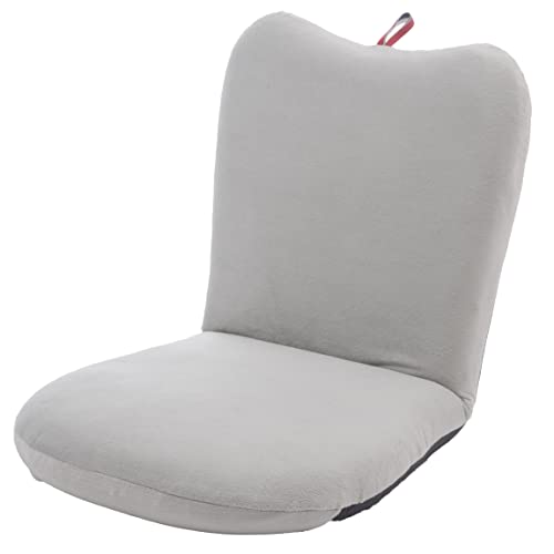 セルタン 座椅子 高反発 リンゴ型 テクノグレー 背部リクライニング 日本製 A254a-647GRY