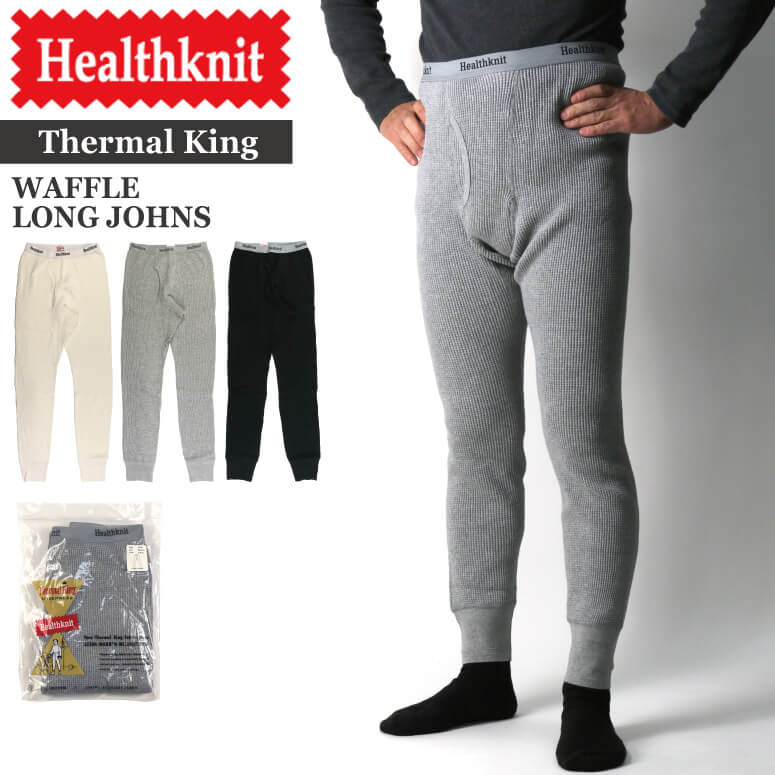 Healthknit(ヘルスニット) 【サーマル キング】ワッフル ロング ジョンズ スパッツ タイツ ヘビーウエイト ワッフル素材 メンズ レディース 6,970円