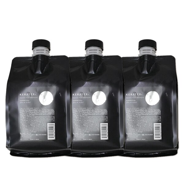 ケラテックス ファイバー シャンプー 1000mL 詰め替え 3個 セット