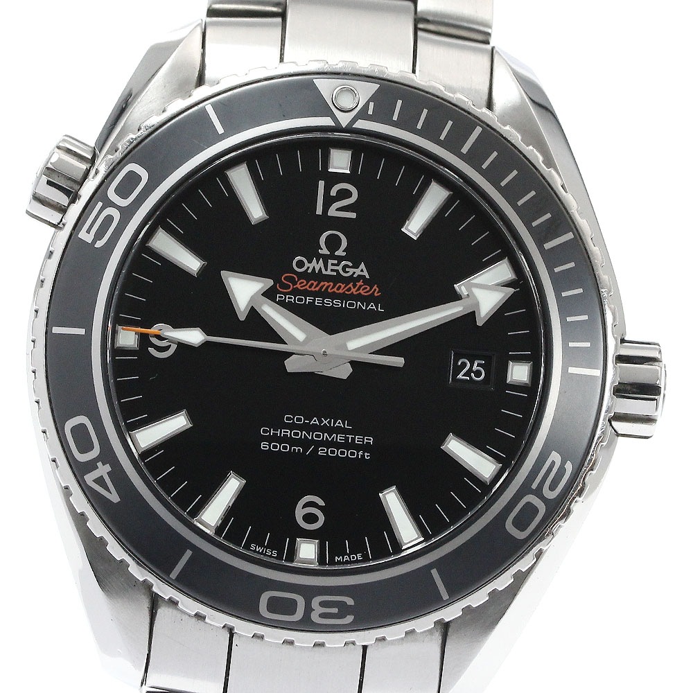 オメガ OMEGA 232.30.46.21.01.001 シーマスター プラネットオーシャン デイト 自動巻き メンズ 保証書付き_871342【中古】