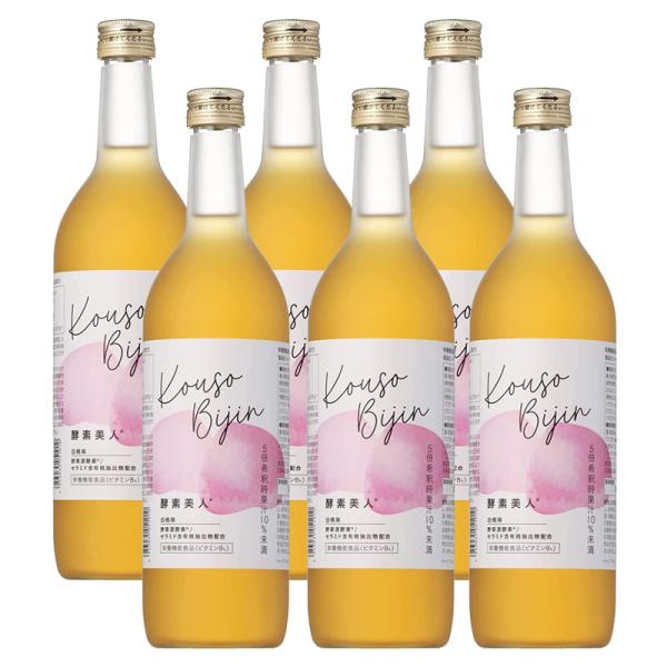 （６本セット）シーボン 酵素美人桃（5倍濃縮長野山梨産白桃味）