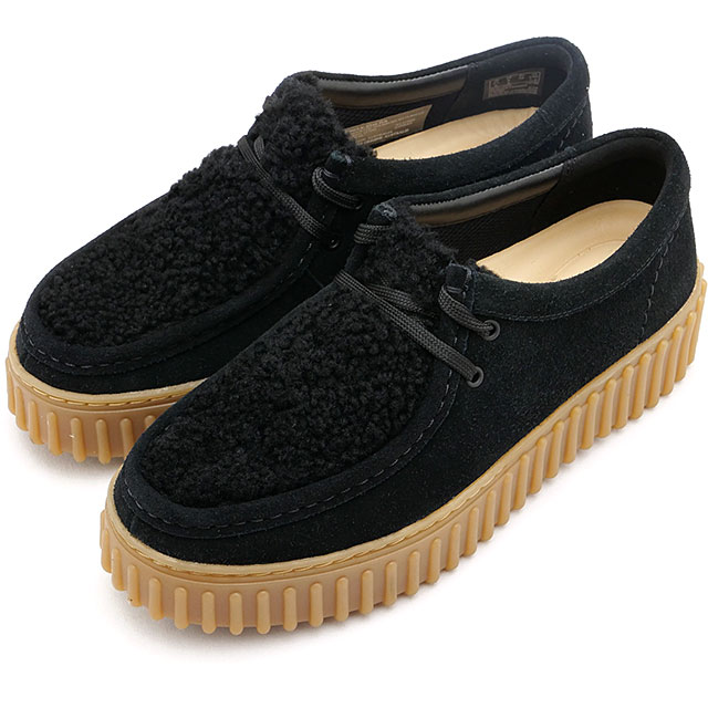 トールヒル ビー [26179110] W Torhill Bee レディース 靴 女性用 スエード モカシンシューズ 厚底 Black-Interest