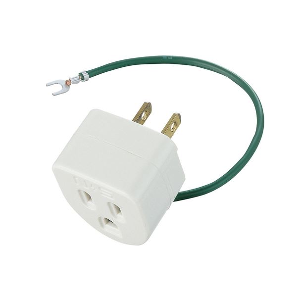 (まとめ) エレコム OA雷アダプタ3Pメス-2Pオス T-H32N 1個 (×10セット)