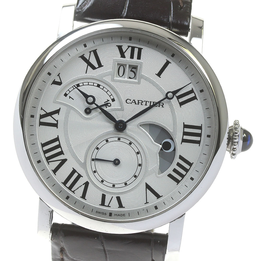 カルティエ CARTIER W1556368 ロトンド ドゥ カルティエ グランドデイト レトログラード 自動巻き メンズ _816816【中古】 310,815円