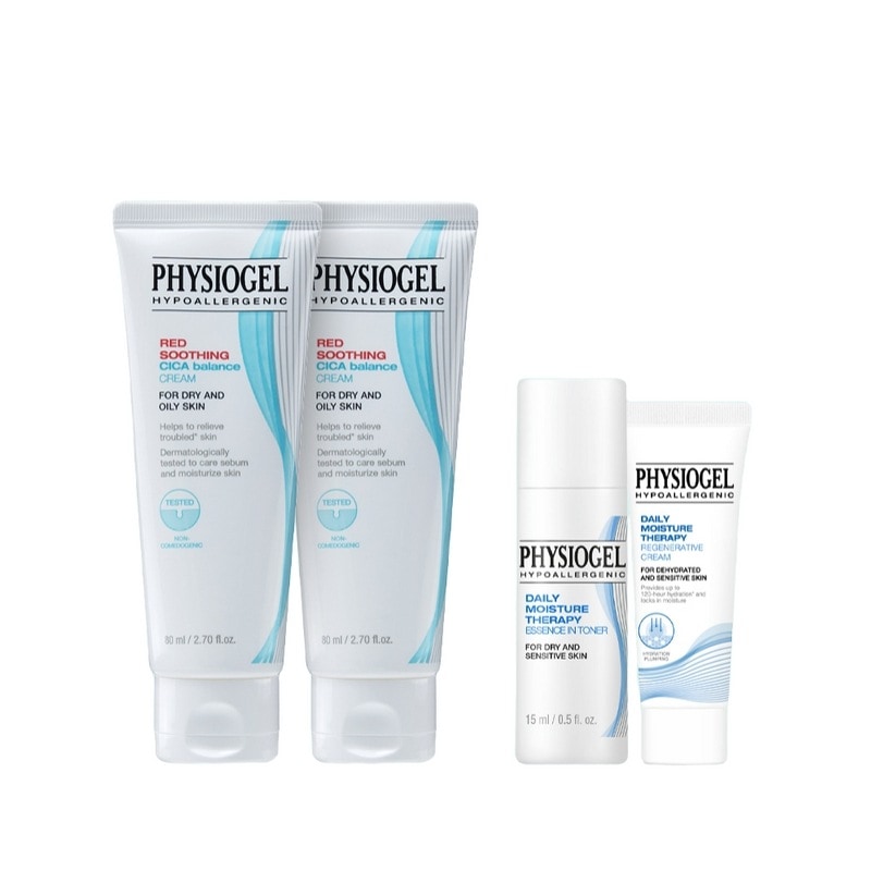 フィジオゲルレッドスーディングシカバランスクリーム80ml 2個＋エッセンスイントナー15ml＋リージェンクリーム10mlプレゼント