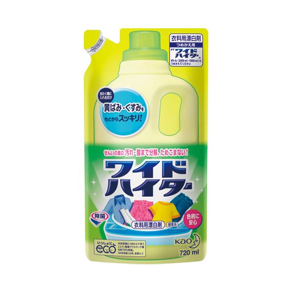 （まとめ） 花王 ワイドハイター 詰替用 720ml(×30セット)