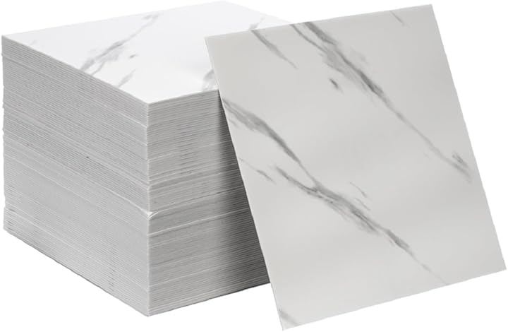 防水 タイルシート 壁紙シール 100枚セット 30x30cm 厚さ2.5mm アルミ箔素材 3D立体デザイン 耐熱 防汚 防カビ リフォームシート 粘着タイプ 簡単施工 DIY (石)