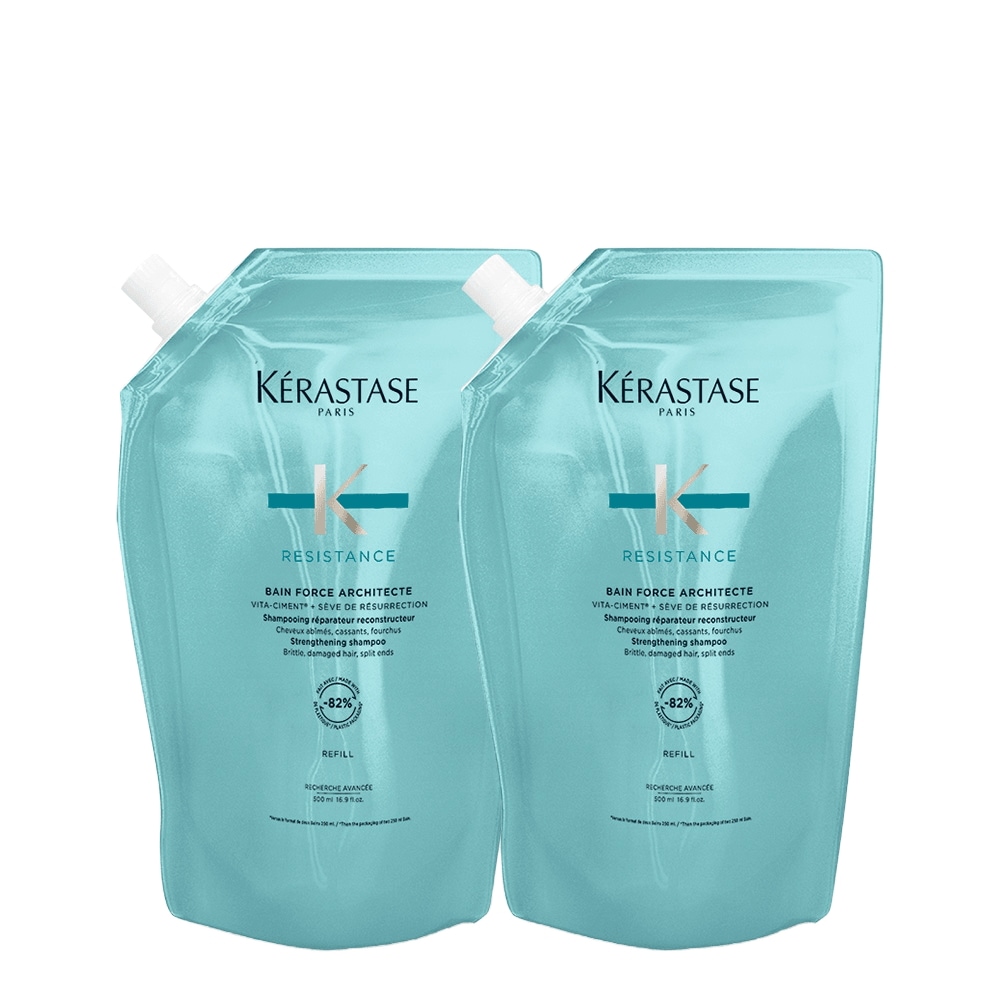 ケラスターゼ バンフォース アーキテクト 大容量シャンプー 1L （つめかえ500mlx2）