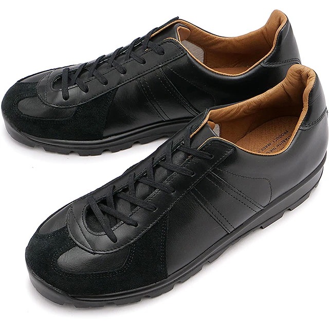 スニーカー ジャーマンミリタリートレーナー [1759L] GERMAN MILITARY TRAINER スロバキア製 軍用ソール BLACK