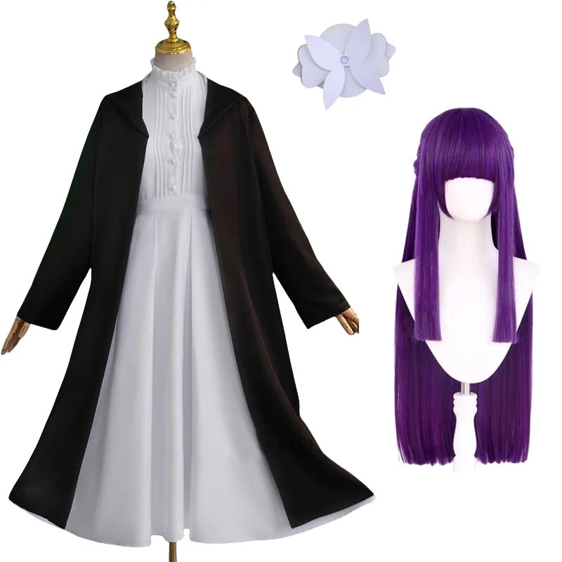 コスプレ衣フェルン葬送のフリーレンウィッグ付きイベントパーティー変演出服クリスマスパーティー