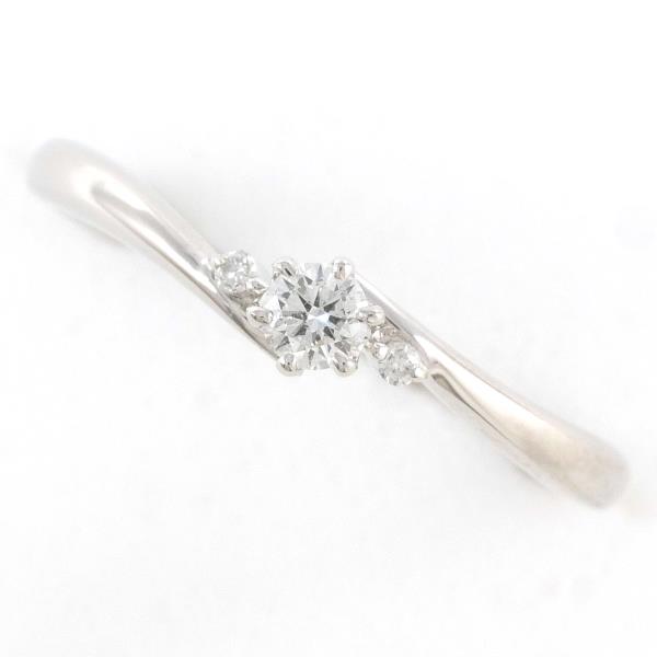 PT900 プラチナ リング 指輪 10.5号 ダイヤ 0.093 0.01 ジュエリー 中古