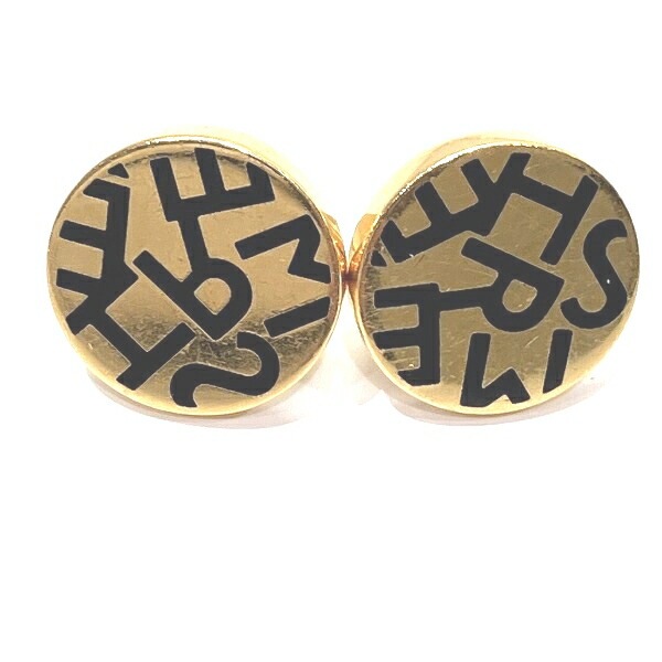 エルメス ロゴ ラウンド ピアス ブランド小物 ピアス レディース【中古】