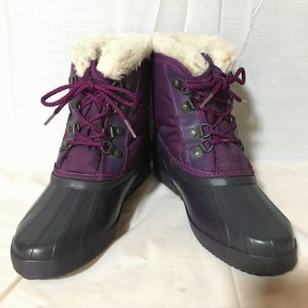 80s-90sVintageSOREL/ソレル　カナダ製スノーブーツ　ライナー付き　サイズ5　22.0-22.5　紫　管No.W18