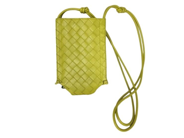 ショルダーバッグ イントレチャート MINI THE KNOT ミニ ザ ノット ラムスキン 639293 ノット イエローグリーン ハンドバッグ ショッピングバッグ【本物保証】