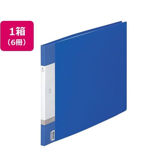 リクエスト クリヤーブック A3ヨコ 20ポケット 青 6冊 リヒトラブ G3223-8