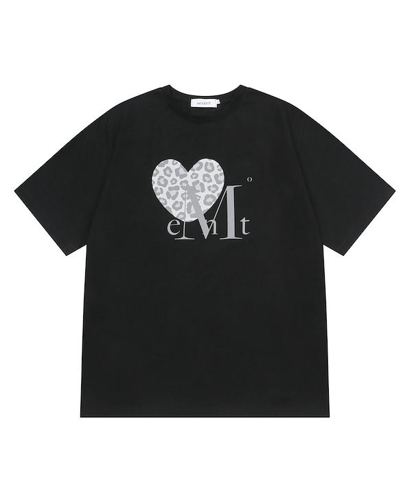 Qoo10 MUCENT (ファッション) レオパード 半袖 プリント Tシャツ・カ