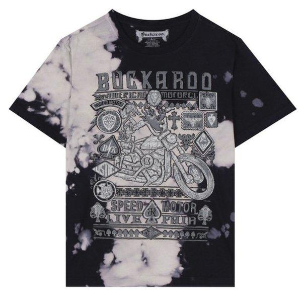 男性プレミアム20番ヴィンテージバイカー半袖Tシャツ97_US