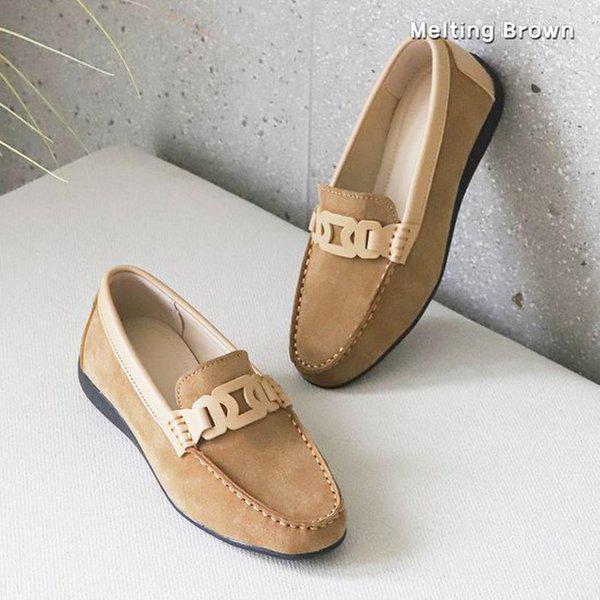 女性用カジュアルシューズ スエードローファー SS61