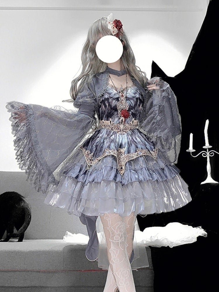 大好评 ワンピースグレー袖チョッキワンピースjskスーツグレースワンエレガントプリンセス 5,226円