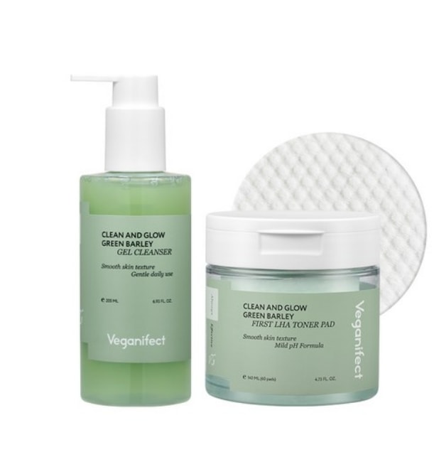 ジーンズLHAジェルクレンジングジェルフォーム205ml +ジーンズLHAトナーパッド1セット