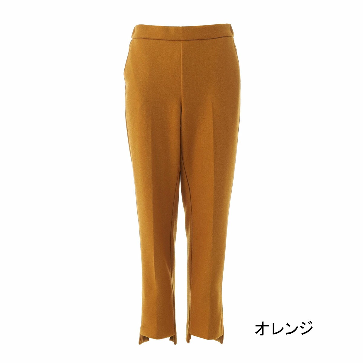 17℃ レディース パンツ ニードル裾段差テーパード