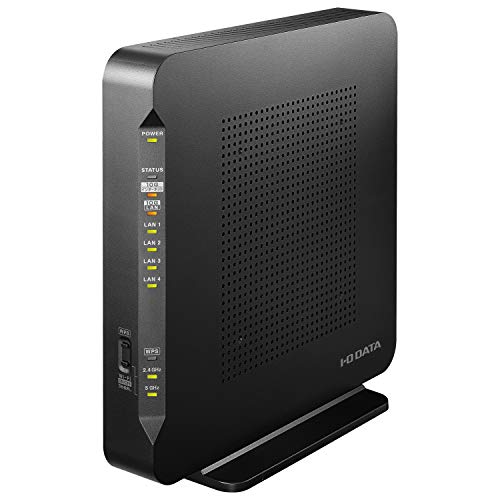 アイ・オー・データ WiFi 無線LAN ルーター 有線LAN10Gbps 11ax 最新規格 Wi-Fi6 AX3600 2402+1150Mbps IPv6 3階建/4LDK/32台 PS5 日本