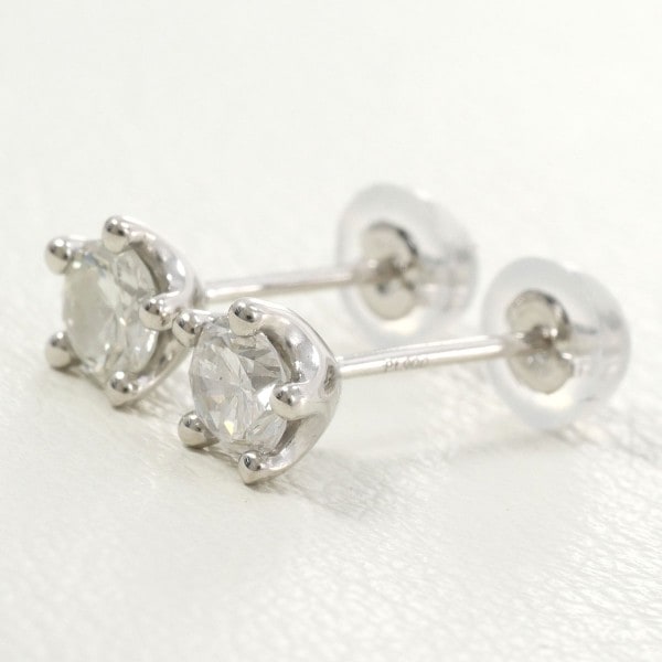 PT900 プラチナ ピアス ダイヤ 0.25 ×2 SI2 I1 鑑定書 ジュエリー 中古