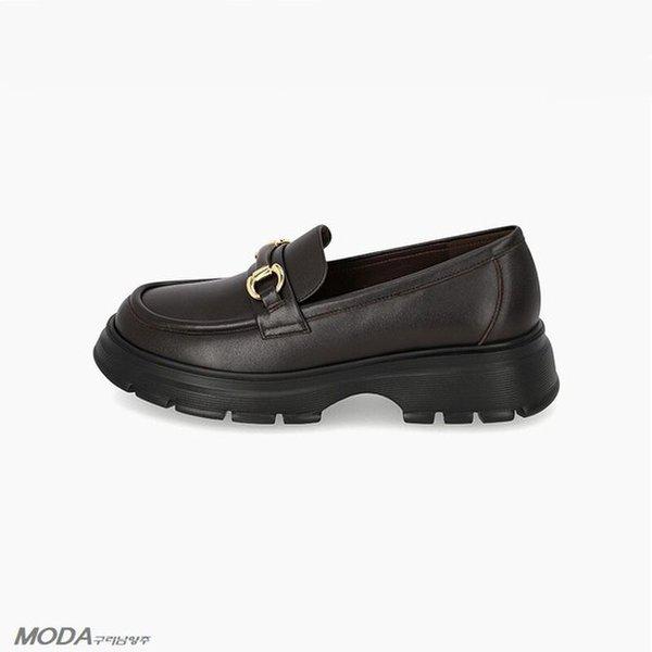 軽量クッションUPチャンキー女性ローファーパンプス1XWD46XC_GN