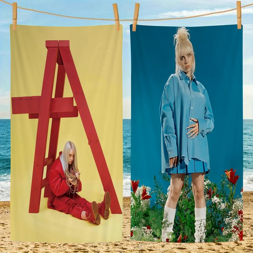 B-billie-eilisterガールマイクロファイバービーチタオル速乾性柔らかく吸収性ヨガ水泳リゾート登山 - 15