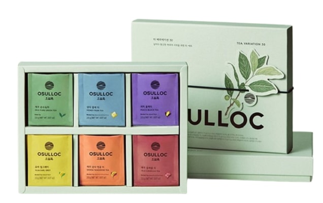 オソルロク（O’sulloc）ティーバリエーション 30 ギフトセット（6種×5袋）