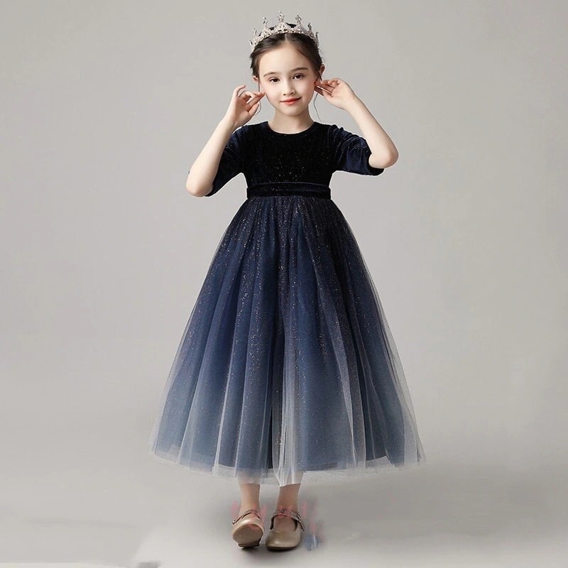 子供ドレス 姫様フォーマルドレス 可愛い 子供用ドレス ピアノ演奏会 ガールズお嬢様風 ワンピース ダンス演出 舞台服 90cm160cm