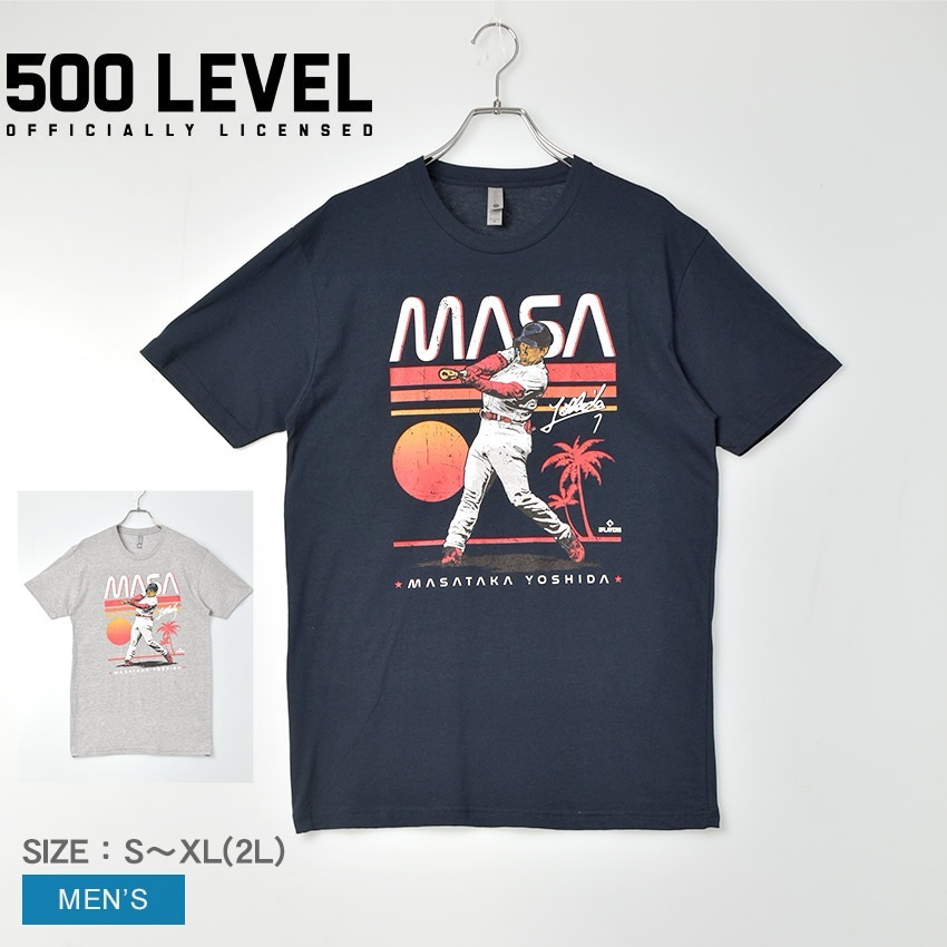 吉田正尚 MLB メジャーリーグ 半袖Tシャツ メンズ MLB プレーヤーズ 野球 グレー ネイビー 紺 BNLCTNV-XX-0015-087-01 ウエア トップス ボストンレッドソックス