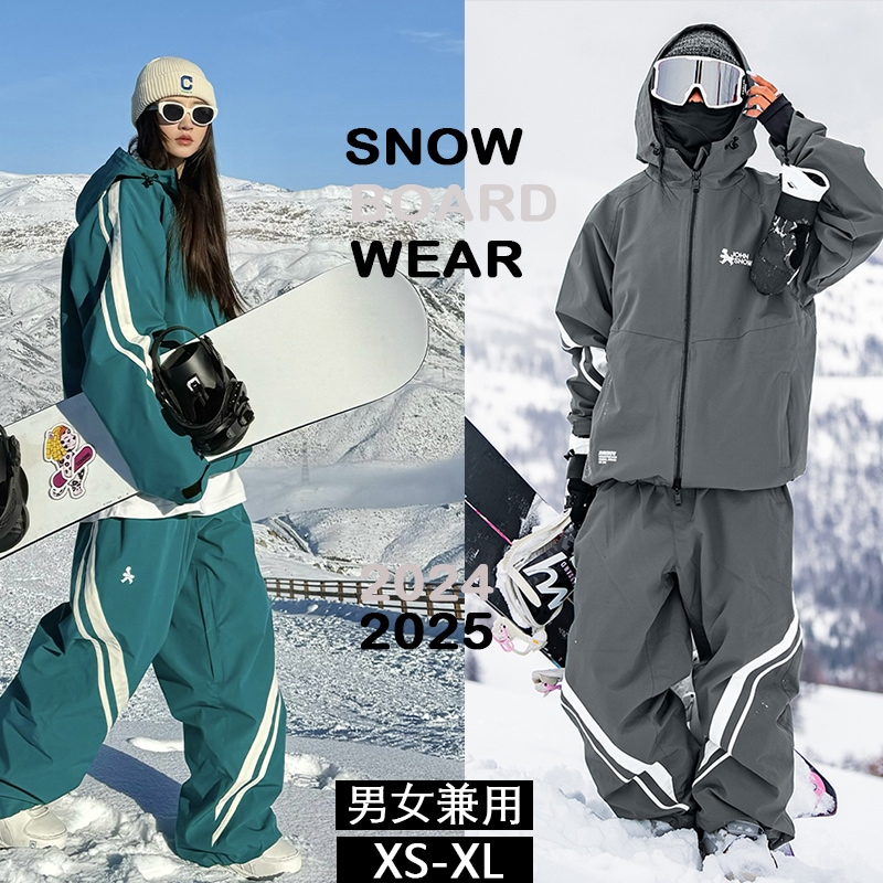 スノーボードウェア 2024 2025 上下セット レディース メンズ ジャケット アウター パンツ セットアップ