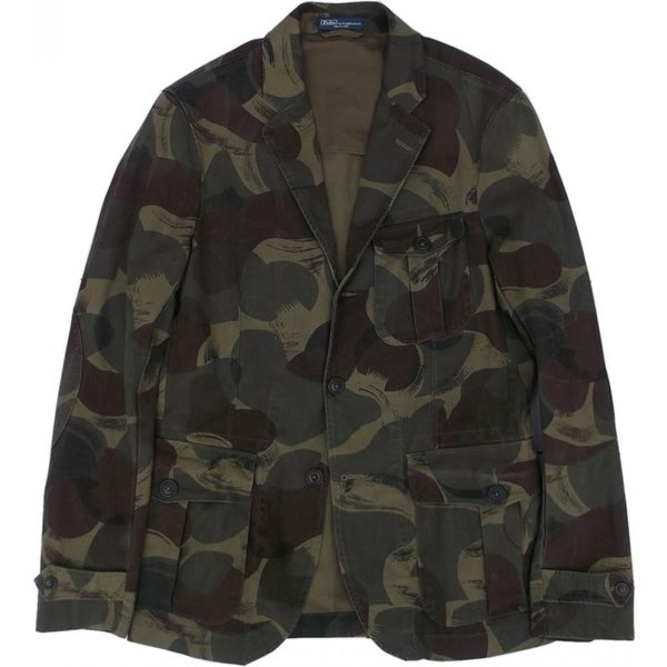 サファリ テーラードジャケット ブレザー カモフラージュ PR1-047