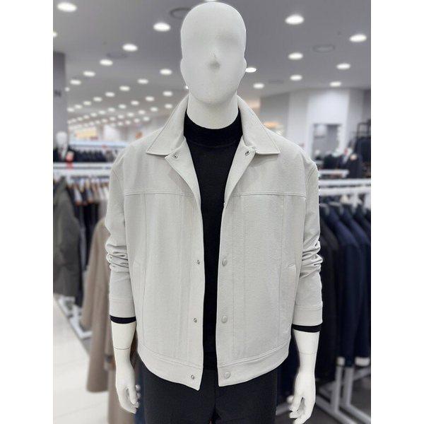 メンズ セミオーバーフィット 季節の変わり目 春 シャツ型 トラッカージャケット カジュアルアウター ボタン型ジャンパー 2カラー