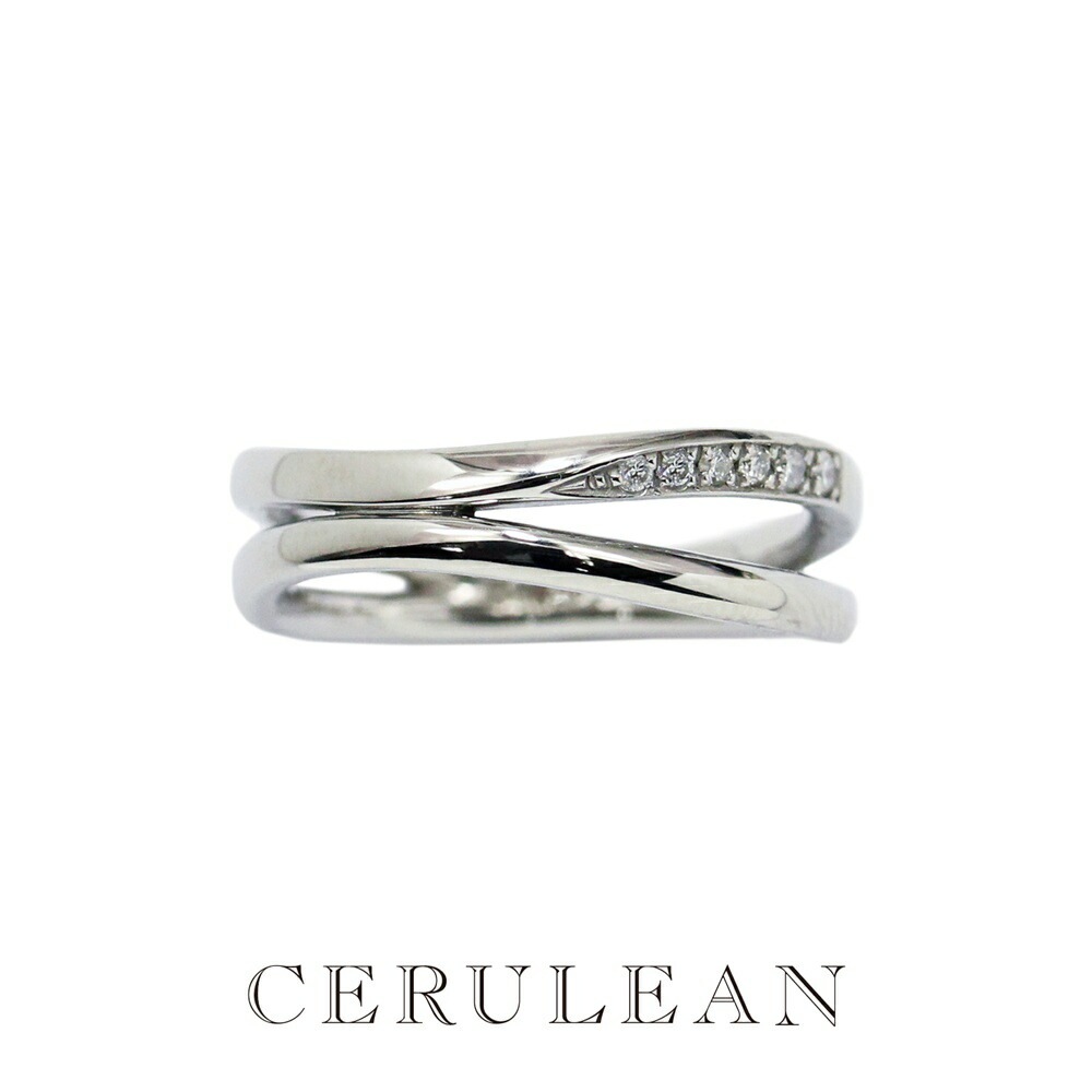 CERULEAN セルリアン リング 指輪 レディース ダイヤモンド 6石 0.06ct 日本製 指輪 上品 ダイヤ シンプル サージカルステンレス アレルギー対応 誕生日 彼女 妻 結婚記念日
