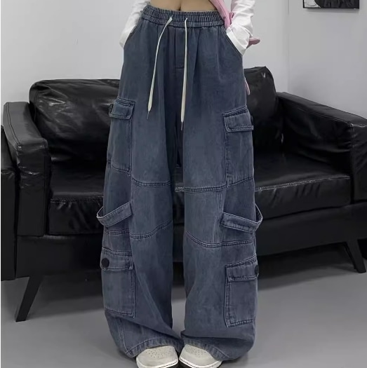 レディース パンツ ボトムス デニム ワイドパンツ デニムパンツ ワイド デニム ブルーデニム カジュアル おしゃれ かっこいい レトロ こなれ感 ラフ メンズライク ボーイッシュ ルーズ 個性的