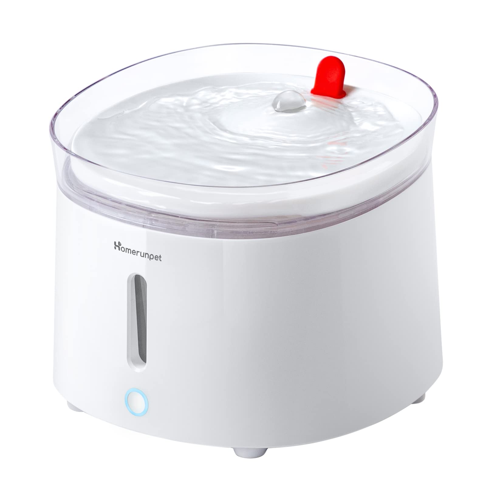 Homerunpet 猫 犬 ペット 自動給水器 セラミック 静音 ワイヤレスポンプ 大容量2L 2つの給水モード 組み立て簡単 お手入れ簡単 フィルター付き LEDライト 給水器 水飲み器 スマート