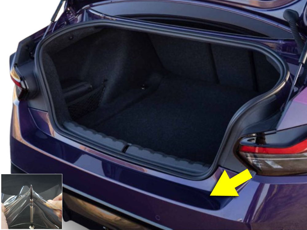リアステップガード (BMW 2シリーズ クーペ G42) 車種専用 カット済み 傷防止フィルム プロテクションフィルム 車種専用カット済み リアステップ 保護フィルム キズ防止 保護 クリア 透明